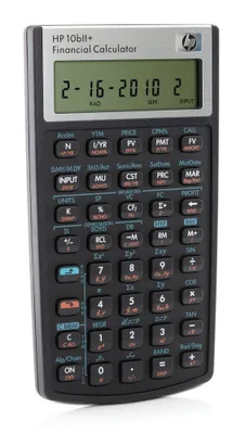 Obrázok produktu pre HP 10bII+, Vrecko, Finančná kalkulačka, 1 riadky, Čierna
