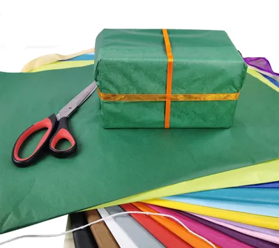 Produktbild von Seidenpapier dunkelgrün, 70 x 50 cm, 50 Blatt, für Geschenkverpackung
