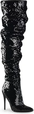 Produktbild von COURTLY-3011 Damen Boots von Pleaser, Schwarz  , EU 42, US 12