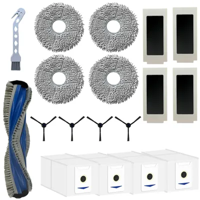 Produktbild von Zubehörpaket für Ecovacs Deebot T30 Omni/T30 Pro Omni – Filter/Beutel/Tuch/Seitenbürste/Extraktionswalze Phonillico®