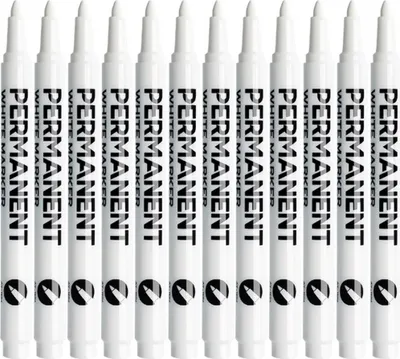 Image de INF Marqueurs Permanents Pointe Fine Lot de 12 - Séchage Rapide, Imperméable