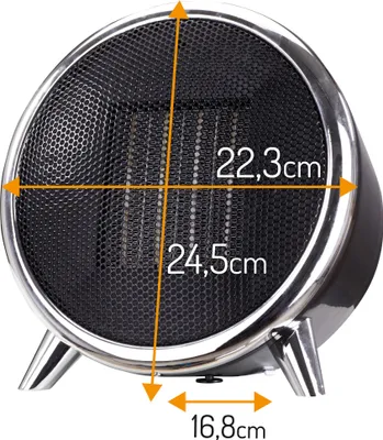 Produktbild von Adler AD 7742 Keramik-Heizlüfter 1500 W mit 2 Heizstufen - Schwarz