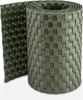 Produktbild von Sichtschutzstreifen - Polyrattan Grün (RD12) 1 Stück