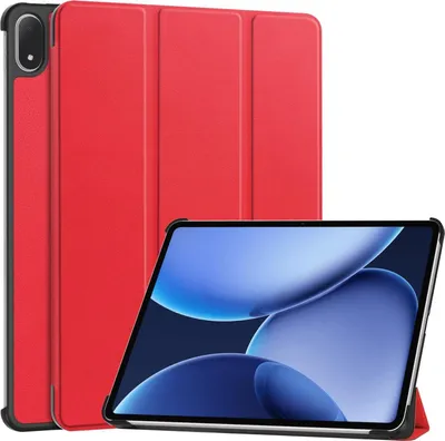 Obrázek produktu pro Pro OnePlus Pad 2 Pro / Pad 3 3folt Wake UP Smart Cover Design Case Red