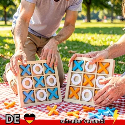Produktbild von Montessori Spielen Spiel Holz Spielzeug Mini Schach Interaktion Puzzle