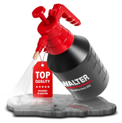 Produktbild von WALTER Drucksprühgerät 1,5L – Gartenspritze mit Verstellbarer Düse, max. 3 bar Druck, leicht & handlich, für Pflanzenschutz, Unkrautvernichter & Reinigungsmittel
