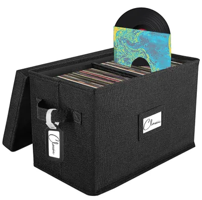 Productafbeelding van Opbergdoos voor Vinylplaten tot 80 Albums met Deksel