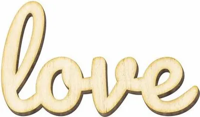 Produktbild von Liebe Sperrholz-Inschrift 70x40mm