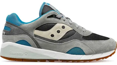 Produktbild von Saucony Herren Shadow 6000 Retro Laufschuhe aus Mesh und Wildleder Schwarz Größe 42