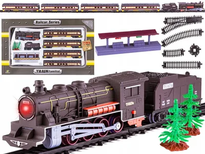 Image de Fenfa Ensemble de Train Locomotive à Vapeur et Wagons Piste