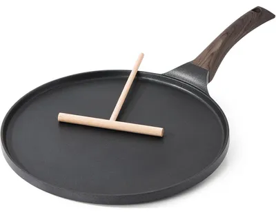 Produktbild von Crepe Pfanne 30cm Antihaft, flach, Induktion, / Frei, , bis 150°C backofenfest