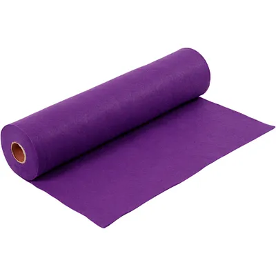 Produktbild von Creativ Company Hobbyfilz, B: 45 cm, Stärke 1,5-2 mm, 180-200 g, lila, 5 m 1 Rolle