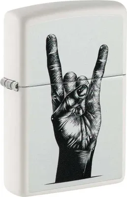 Produktbild von Zippo Feuerzeug Benzin Rock Hand Design 2022, Windproof, Original USA