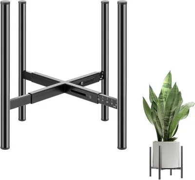 Zdjęcie produktu dla Regulowana, metalowa donica do wnętrz i na zewnątrz, regulowana długość 20–30 cm.