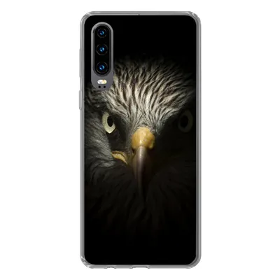 Produktbild von MuchoWow® Handyhülle Schutzhülle Hülle für Huawei P30 Vogel - Adler - Raubvögel - Auge - Schnabel - Licht Silikon Softcase Handy Hülle - Kartenbesitzer