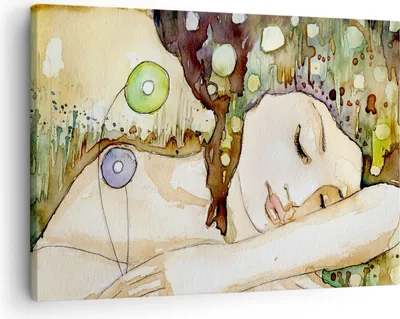 Produktbild von Bild auf Leinwand - Leinwandbild - Frau modern - 70x50cm - Wand Bild - Wanddeko - Wandbilder - Leinwanddruck - Bilder - Kunstdruck - Wanddekoration - Leinwand bilder - Wandkunst - AA70x50-3553