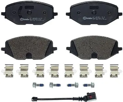 Produktbild von Bremsbelagsatz Scheibenbremse 19 mm BREMBO passend für u.a. VW GOLF