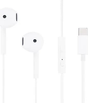 Produktbild von Grab 'N Go, USB-C kabelgebundene Kopfhörer mit Mikro und Fernbedienung, Weiß