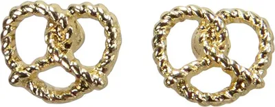 Produktbild von Ohrstecker Brezel gold
