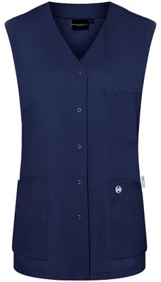 Produktbild von Karlowsky - "Essential" Arbeitsschürze für Damen Ärmellos FK3161 (46 DE) (Marineblau)