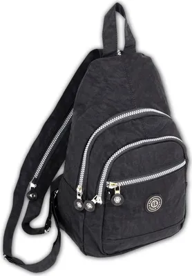 Produktbild von Bag Street Cityrucksack schwarz crinkle Nylon 21x13x35 D2ORJ200S