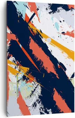Produktbild von Bild auf Leinwand - Leinwandbild - Einteilig - Abstraktion Graffiti Modern - 80x120cm - Wand Bild - Wanddeko - Wandbilder - Leinwanddruck - Wanddekoration - Leinwand bilder - Wandbild - PA80x120-4257