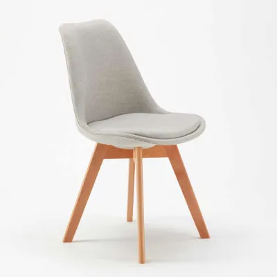 Immagine prodotto di sedia imbottita sedia da cucina sedia bistrot sedia da pranzo sedia scandinava calice nordica plus - grigio