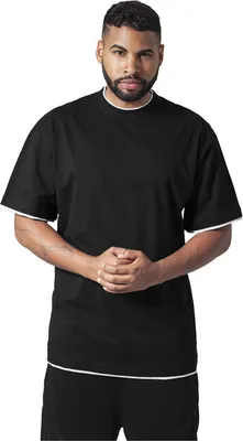 Obrázek produktu pro Urban Classics Pánské tričko s krátkým rukávem Yokoof černo-bílá XXL