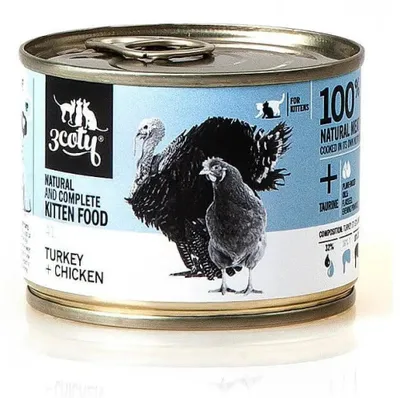 Produktbild von 3COTY 41. Turkey and chicken for kittens - nassfutter für Katzen - 180g