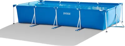 Produktbild von Pool Design Frame Basen 450 x 220 x 84 cm niebieski