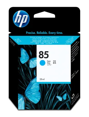Obrázek produktu pro HP 85 Azurová inkoustová kazeta DesignJet, 28 ml, Termotiskárna, Azurová, Firemní, Singapur, 116,8 mm, 26,4 mm
