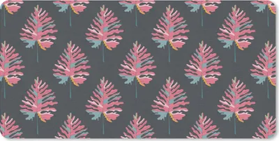 Produktbild von MuchoWow® Schreibtischunterlage Blatt - Baum - Muster - Rosa 80x40 cm - XXL Mauspad - Gaming Mauspad