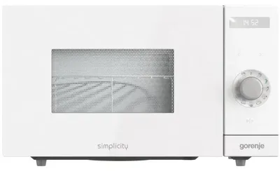 Obrázek produktu pro Gorenje MO235SYW, Pracovní deska, Mikrovlnná trouba s grilem, 23 l, 900 W, Vestavěný displej, Knoflíky, Knoflík
