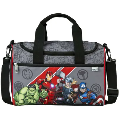 Produktbild von Sporttasche AVENGERS (Maße: ca. 35 x 24 x 16 cm | Material: Polyester | mit Reißverschluss-Hauptfach)