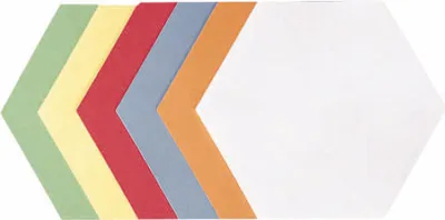 Produktbild von Franken Moderationskarte - Wabe, 190 x 165 mm, sortiert, 500 Stück