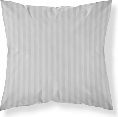 Zdjęcie produktu dla Poszewka na poduszkę, poszewka do spania, adamaszek, 100% bawełna, paski 70x80 srebrny
