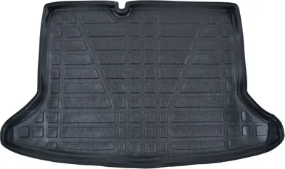 Image de Tapis De Coffre Sur Mesure Pour Kia Niro 2016-2022, Noir, Antidérapant, Bord Haut, Toutes Saisons