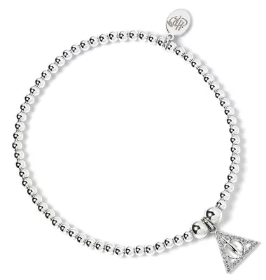 Produktbild von Harry Potter Sterling Silber Ball Bead Armband mit Deathly Hallow Charme Silber