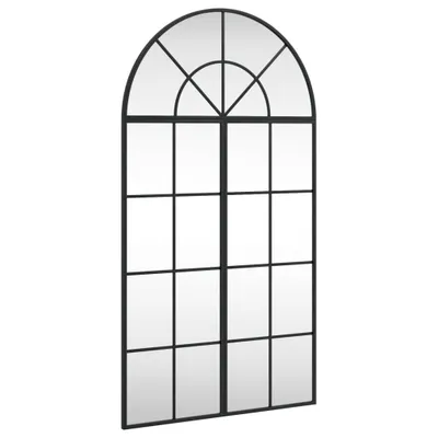 Obrázok produktu pre Nástenné zrkadlo čierne 60x110 cm oblúkové železné