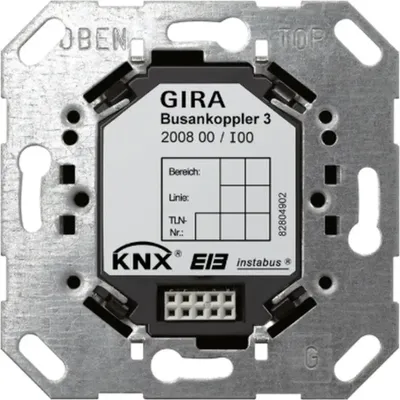 Produktbild von Gira Busankoppler 3 KNX Einsatz, 1 Stk.