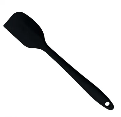 Immagine prodotto di Spatola in silicone, resistente al calore, antiaderente, utensile da cucina, acciaio, colore nero