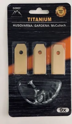 Produktbild von Automower-Messer Für Husqvarna Gardena 43Mm Tytan Kpl. 9 Stk.