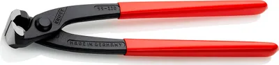 Produktbild von Knipex Monierzange Länge 220mm poliert Griffe mit Kunststoff überzogen schwarz atramentiert SB - 99 01 220 SB