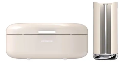 Produktbild von SIEGWERK Kombiangebot Brotkasten PANEA L & Rollenhalter Sand Beach