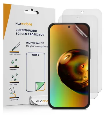 Produktbild von kwmobile 3x matte Folie für Google Pixel 10a - Entspiegelte Displayschutzfolie, Anti Fingerprint Screen Protector Schutzfolie