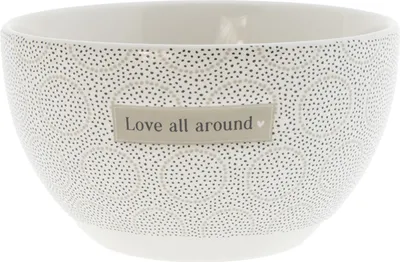 Produktbild von Dessertschale TITANE DOTS Love all around D. 12,5cm 350ml Bastion Collections