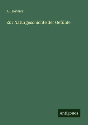 Produktbild von Zur Naturgeschichte der Gefühle