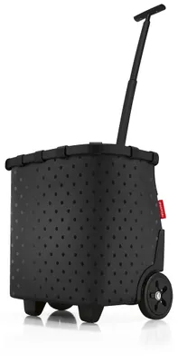 Immagine prodotto di reisenthel carrycruiser, Einkaufstrolley, Einkaufskorb mit Rollen, Frame Glossy Dots Black, 40 L, OE7076