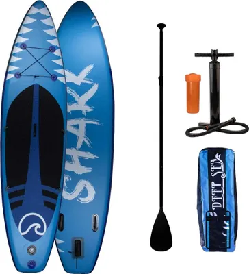 Produktbild von Deep Sea SUP Board Shark 335x84x15cm aufblasbar Set mit Paddel, Pumpe, Tasche