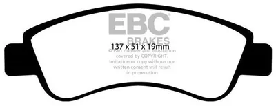 Produktbild von EBC Brakes Bremsbeläge Satz Vorne Bremsklötze für OPEL Mokka / Mokka X (J13) DP41374R